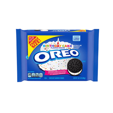 Oreo Birthday Cake Family Size 482gr