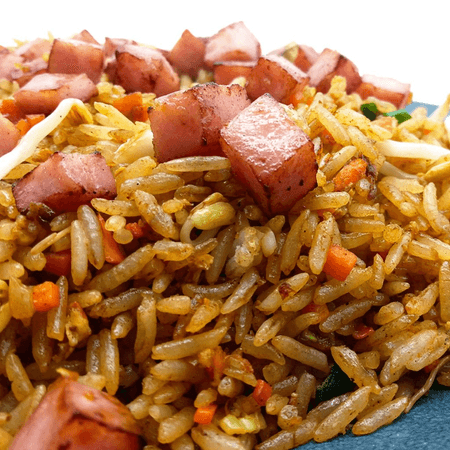 ARROZ FRITO CON JAMÓN