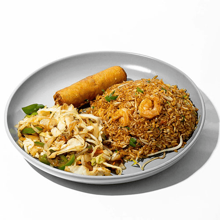 COMBO 8 - ARROZ CON CAMARONES, CHOP SUEY Y LUMPIA