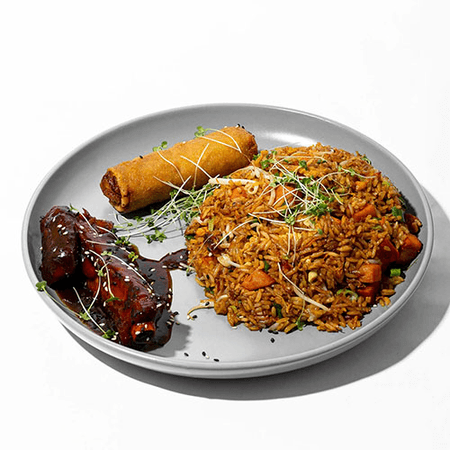 COMBO 5 - ARROZ ESPECIAL, COSTILLA ASADA Y LUMPIA