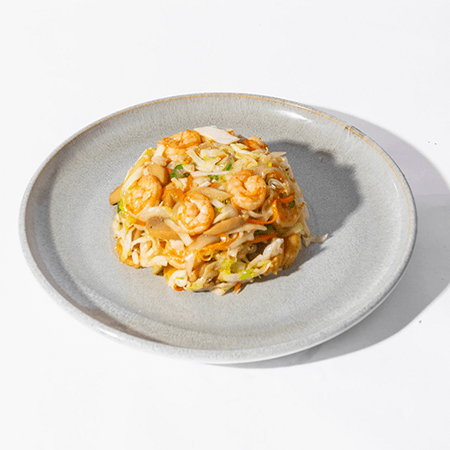 CHOP SUEY CON CAMARONES