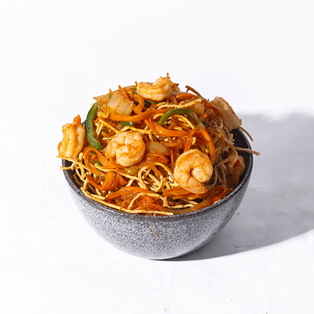 CHOW MEIN CON CAMARONES