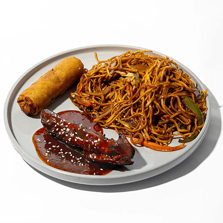 COMBO 14 - LO MEIN, COSTILLA ASADA Y LUMPIA