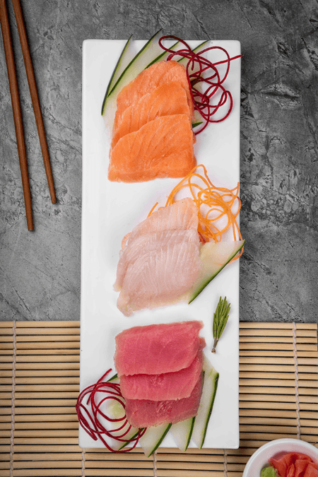 SASHIMI DE SALMÓN (5 PIEZAS)