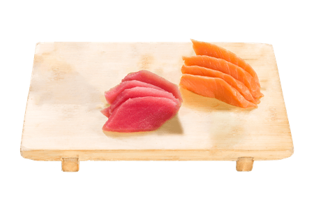Sashimi atún y salmón