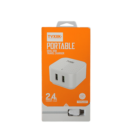 CARGADOR DE CASA TOXIIK TOK-2207 MICRO USB