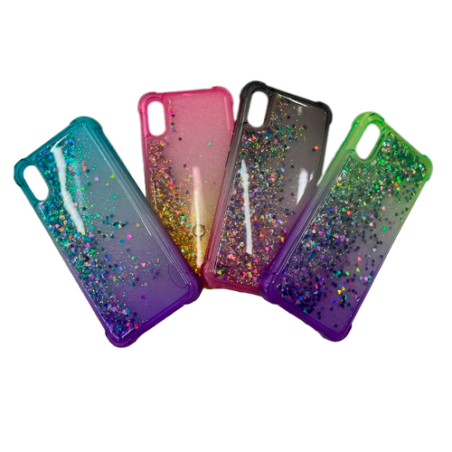 CASE DEGRADADO CON GEL ESCARCHADO XIAOMI REDMI 9A