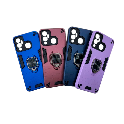 CASE UNICOLOR CON ARO TRANSFORMER INFINIX HOT 12 PLAY