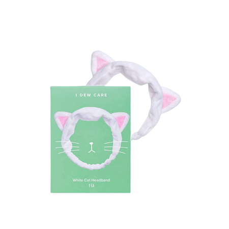 I DEW CARE - White Cat Headband