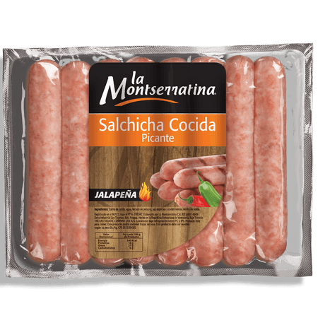 Mini Pack Salchicha Cocida Con Jalapeño