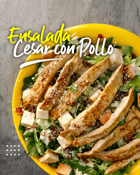 ENSALADA CESAR CON POLLO