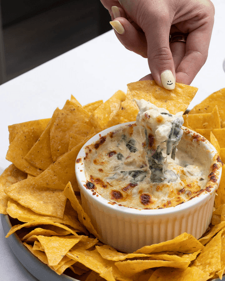 DIP CREMOSO DE ESPINACA Y ALCACHOFA 