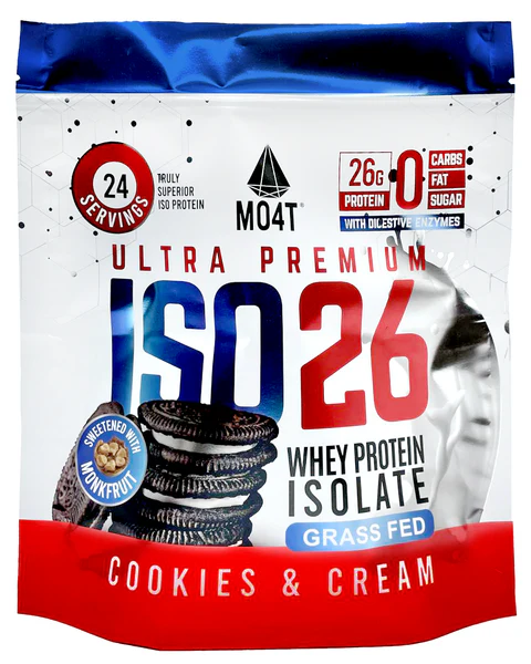 PROTEÍNA ISO26 COOKIES & CREAM - Pouch 24 servicios