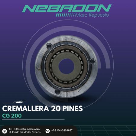 CREMALLERA COMPLETO 20PIN CG200 1X20 