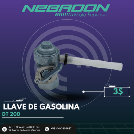 LLAVE DE GASOLINA DT200 1X150