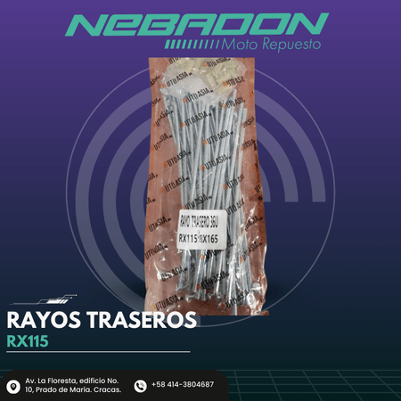 RAYO TRASERO 36U RX115:8X165