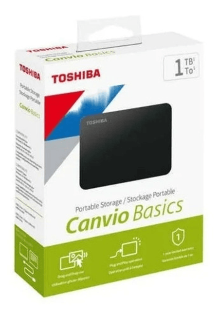 Disco Duro Externo 1TB Toshiba Canvio Basics USB 3.0