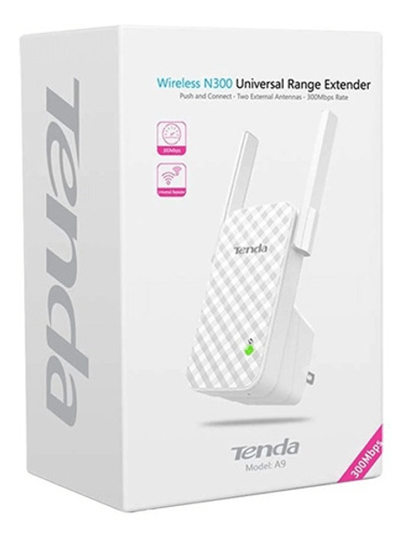 Extensor / Repetidor de Rango N300 Tenda 300mbps 2.4GHz