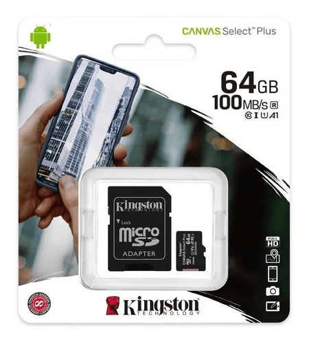 Memoria de 64GB Kingston Clase 10