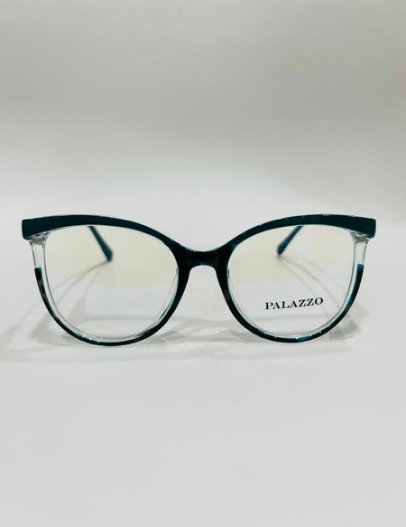 Dama. PALAZZO. Acetato con varillas en metal. Turquesa. 