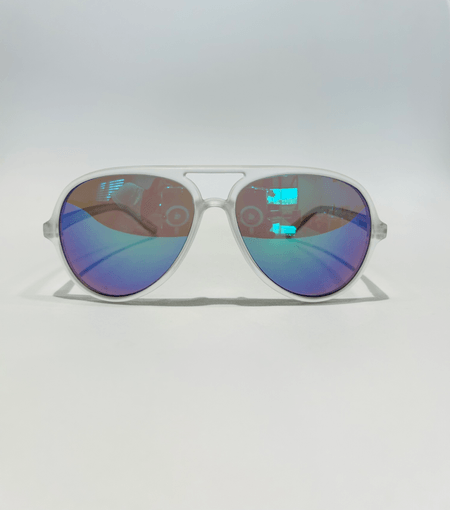 Lente de Sol espejado color Azul Unisex