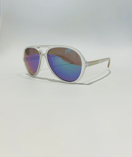 Lente de Sol espejado color Azul Unisex