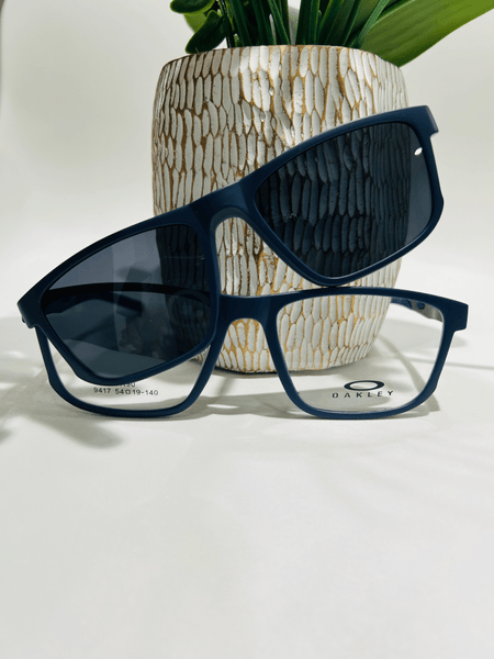 MONTURA CORRECTIVA OAKLEY CON CLIP-ON AZUL MATE