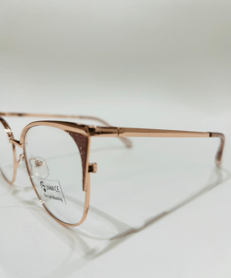 Montura para Dama Correctiva Metálica color Rosa