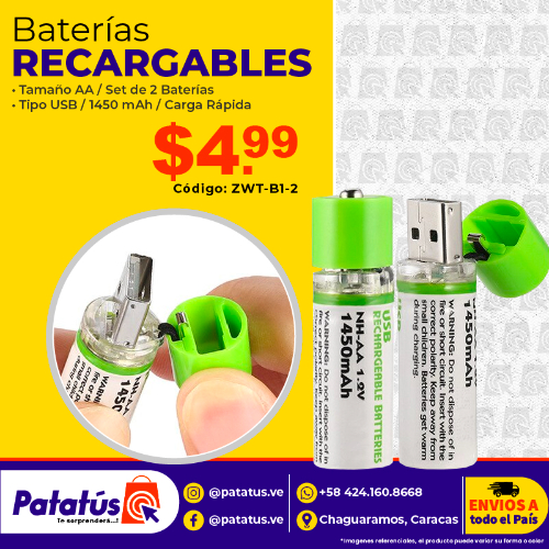 BATERIAS RECARGABLES AA
