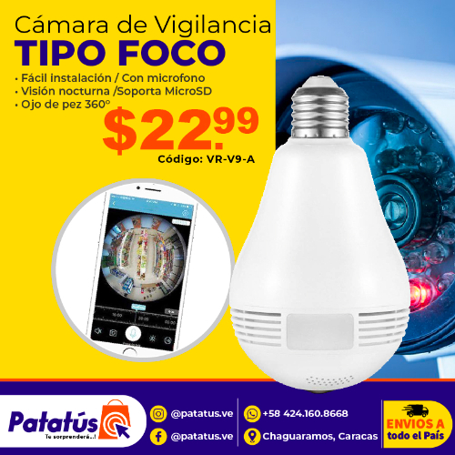 CÁMARA DE VIGILANCIA TIPO FOCO