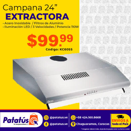 CAMPANA EXTRACTORA 24 KC60SS