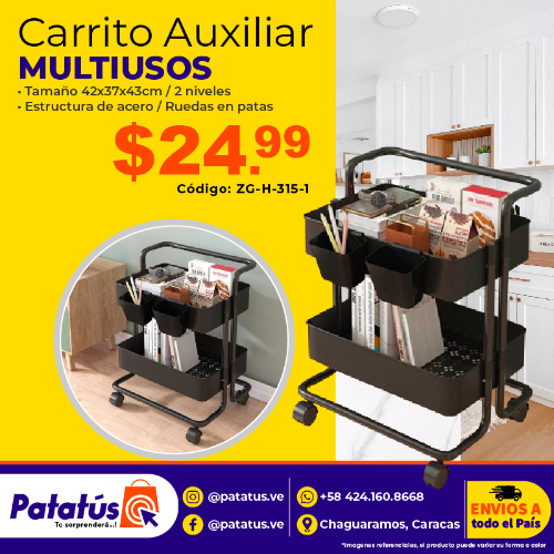 CARRITO AUXILIAR MULTIUSOS ZG-H-315-1