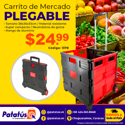 CARRITO DE MERCADO PLEGABLE