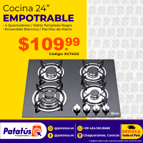 COCINA DE 4 HORNILLAS KCT4GG