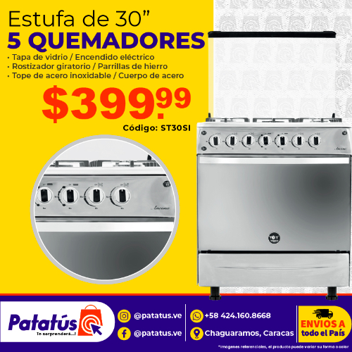 COCINA DE 5 QUENADORES SIENNA