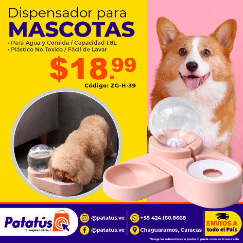DISPENSADOR PARA MASCOTAS ZG-H-39