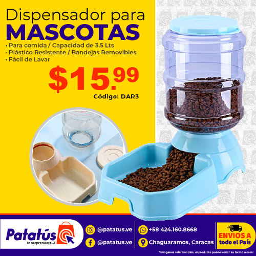 DISPENSADOR PARA MASCOTAS