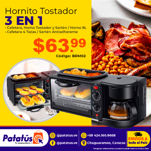 HORNITO TOSTADOR 3 EN 1