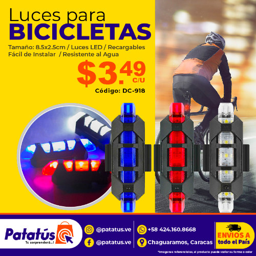 LUCES PARA BICICLETAS