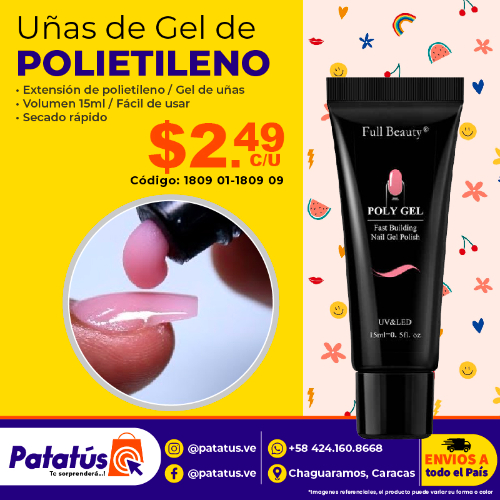 UÑAS DE GEL POLIETILENO