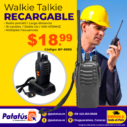 WALKIE TALKIE RECARGABLE