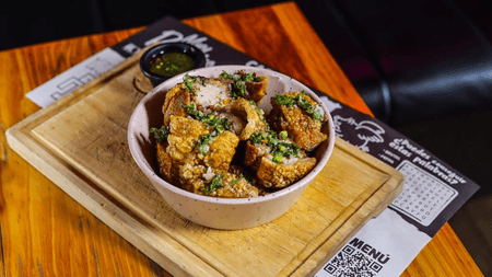 Chicharrón con Chimichurri