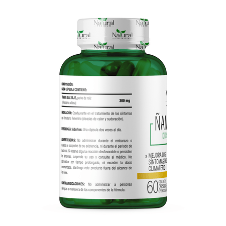 Ñame salvaje 300 mg 60 cápsulas Natural Premium
