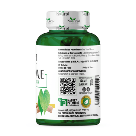 Ñame salvaje 300 mg 60 cápsulas Natural Premium