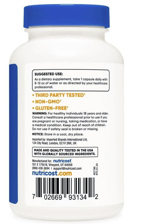 5 HTP 100 mg 240 cápsulas Nutricost