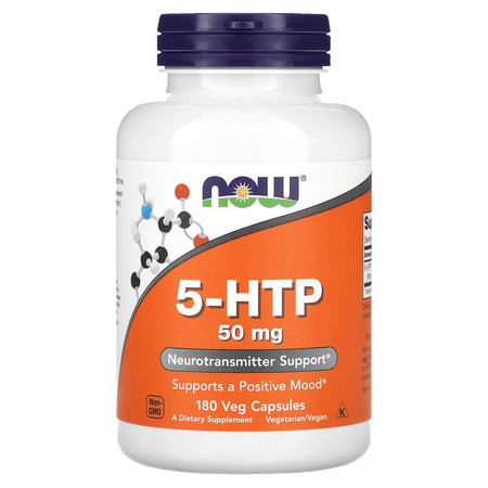 5 HTP 50 mg 180 cápsulas vegetarianas Now