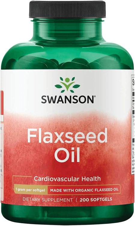 Aceite de Linaza 1000 mg 200 cápsulas blandas Swanson