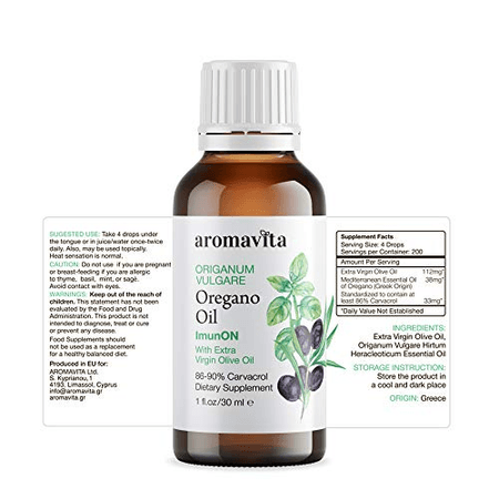 Aceite de Orégano líquido 86% Carvacrol 30 ml Aromavita