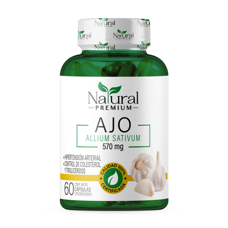 Ajo 570 mg 60 cápsulas Natural Premium