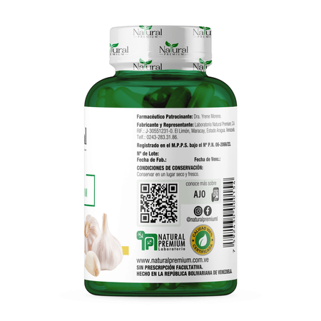 Ajo 570 mg 60 cápsulas Natural Premium
